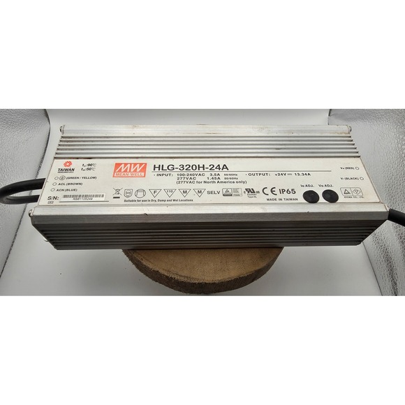 Mean Well Other - Mean Well HLG-320H-24A LED Driver 24V 13.34A 320W Power Supply IP65 Silver